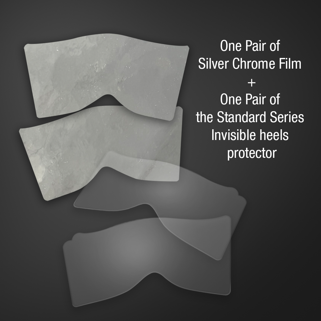 Chrome Silver Repair Wrap for Pleaser Heels (8" Flamingo Series)