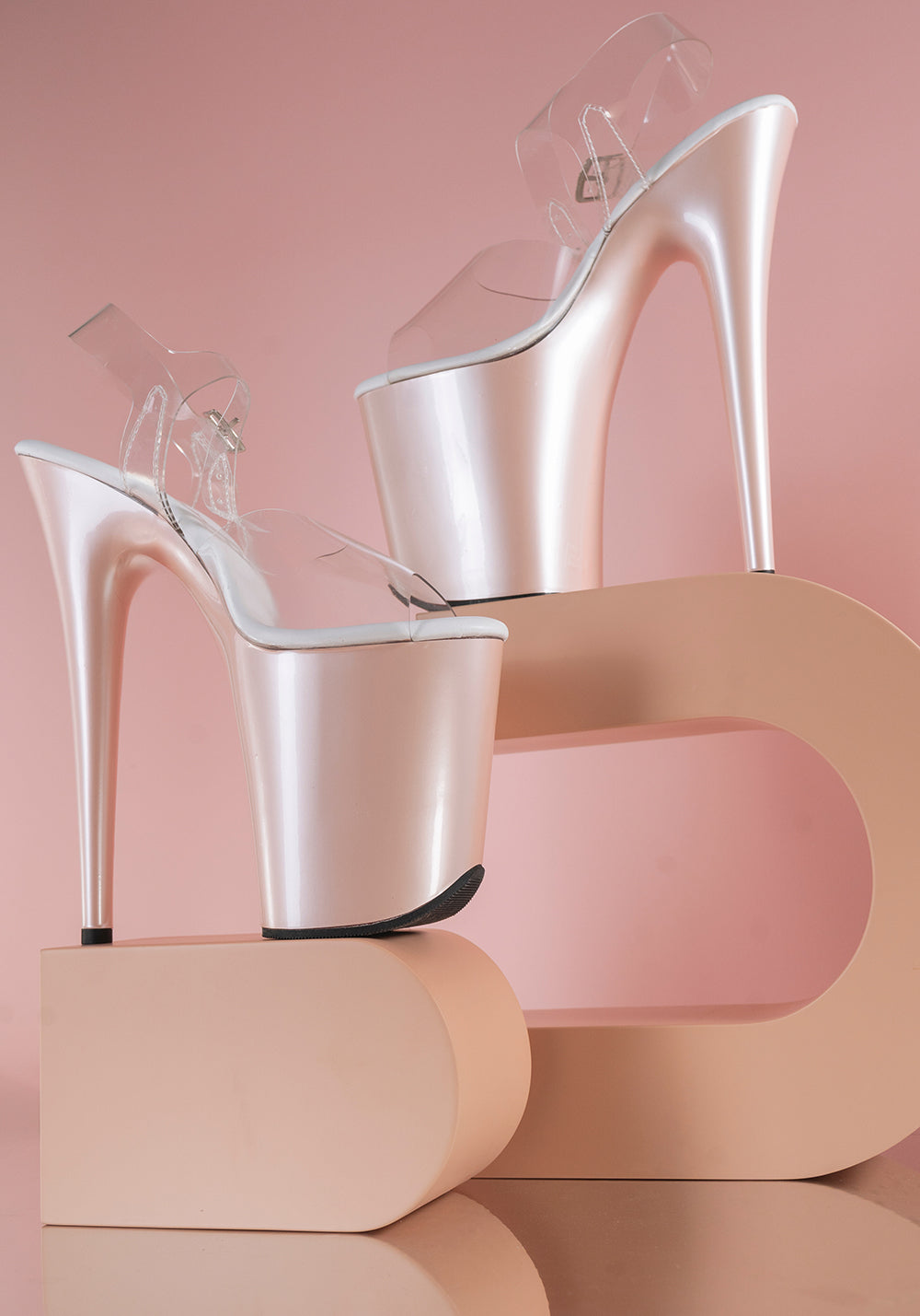 Ballet Blush SKINS – for Pleaser Flamingo 8” Heels