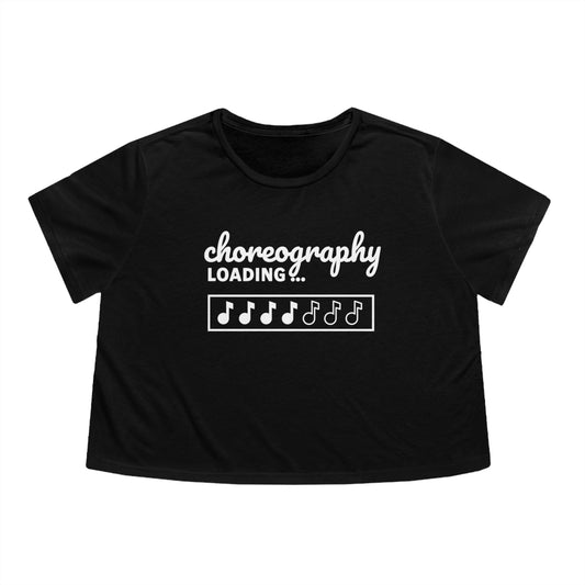 Choreography Loading... Women's Flowy Cropped Tee