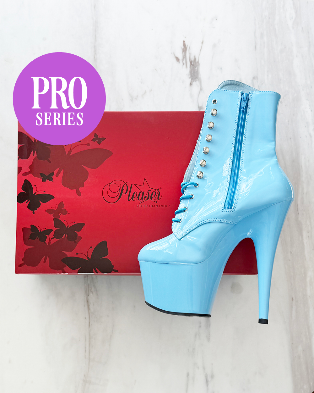Invisible Heels Protector Pro Series for PLEASER BRAND – Adore Closed-toe Boots Platform Area Only