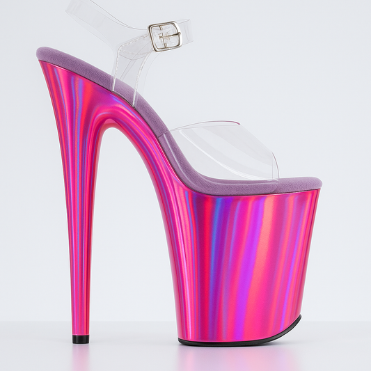 Cosmic Barbie – Holographic SKINS for Pleaser Flamingo 8” Heels