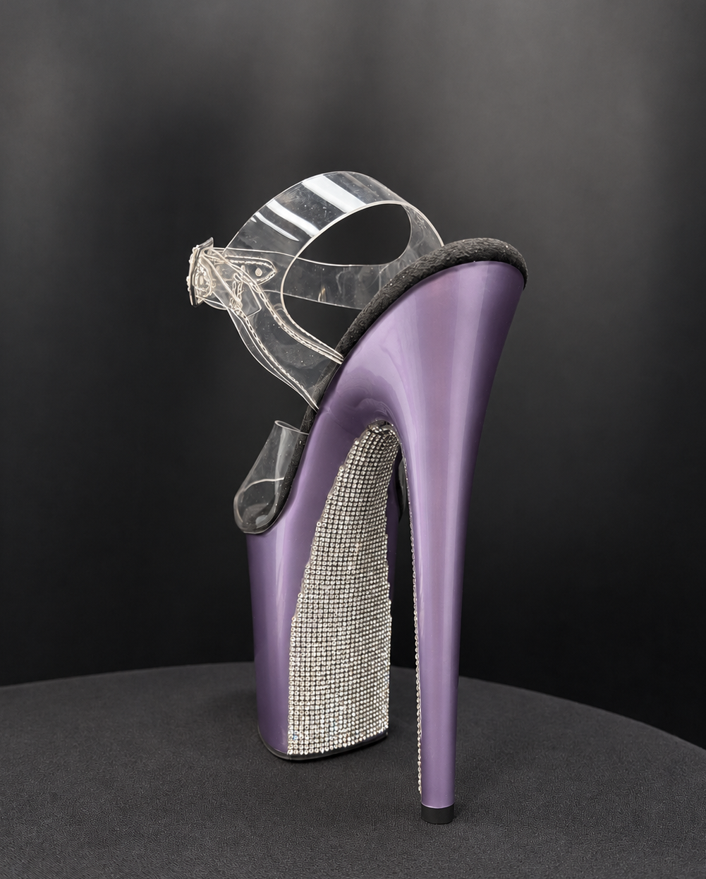Pre-Cut Rhinestone Diamond Back Heels Add-On
