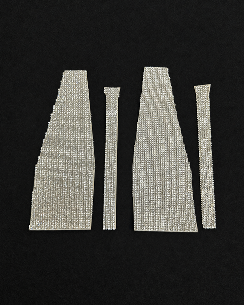 Gift Pre-Cut Rhinestone Diamond Back Heels Add-On