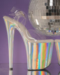 Disco Unicorn – Holographic SKINS for Pleaser Flamingo 8” Heels
