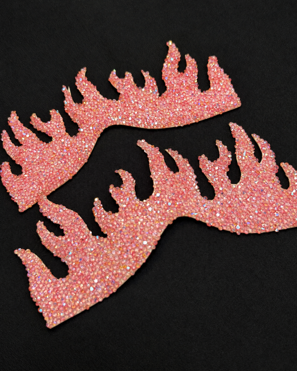 Pre-Cut Rhinestone Diamond Inferno Heels Add-On