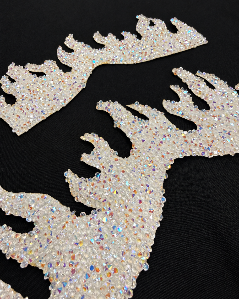 Pre-Cut Rhinestone Diamond Inferno Heels Add-On