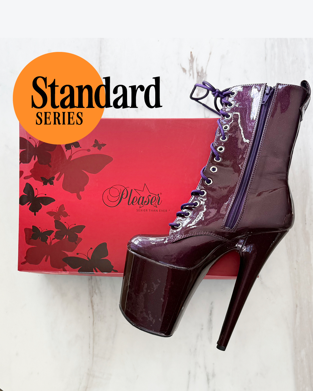 Invisible Heels Protector Standard Series For Pleaser Brand – Flamingo Boots Platform Area Only