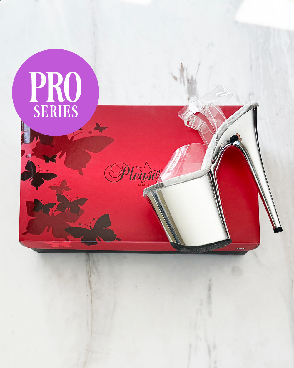 Invisible Heels Protector Pro Series for PLEASER BRAND – Flamingo Series