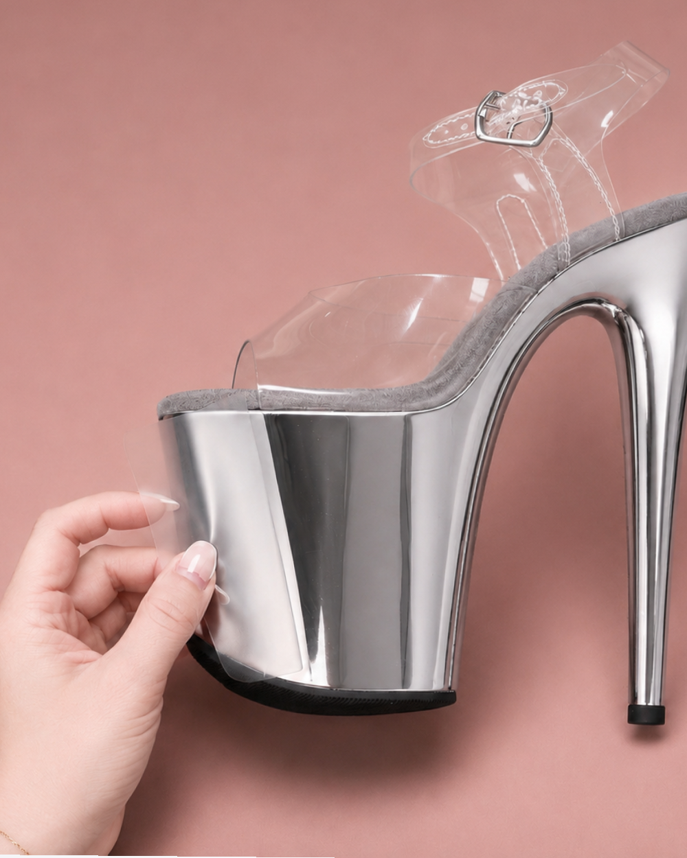 Invisible Heels Protector Pro Series Compatible with Jewel Heels 8" Sandals