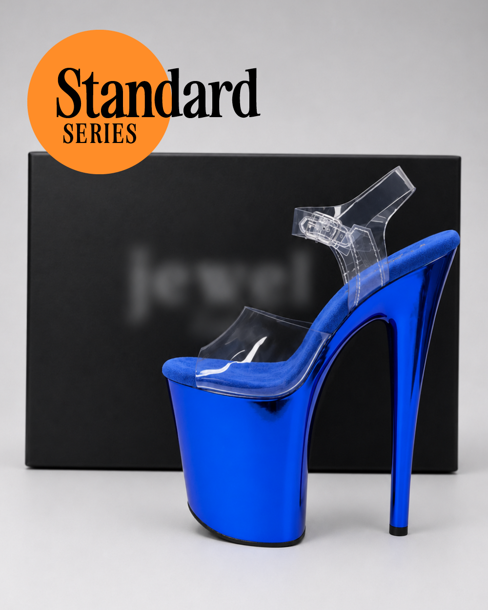 Invisible Heels Protector Standard Series Compatible with Jewel Heels 9" Sandals