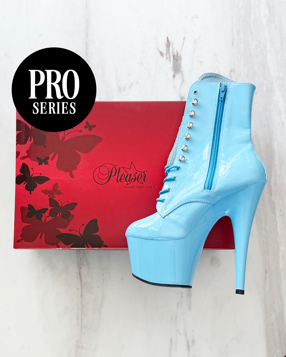Invisible Heels Protector Pro Series for PLEASER BRAND – Adore Closed-toe Boots Platform Area Only