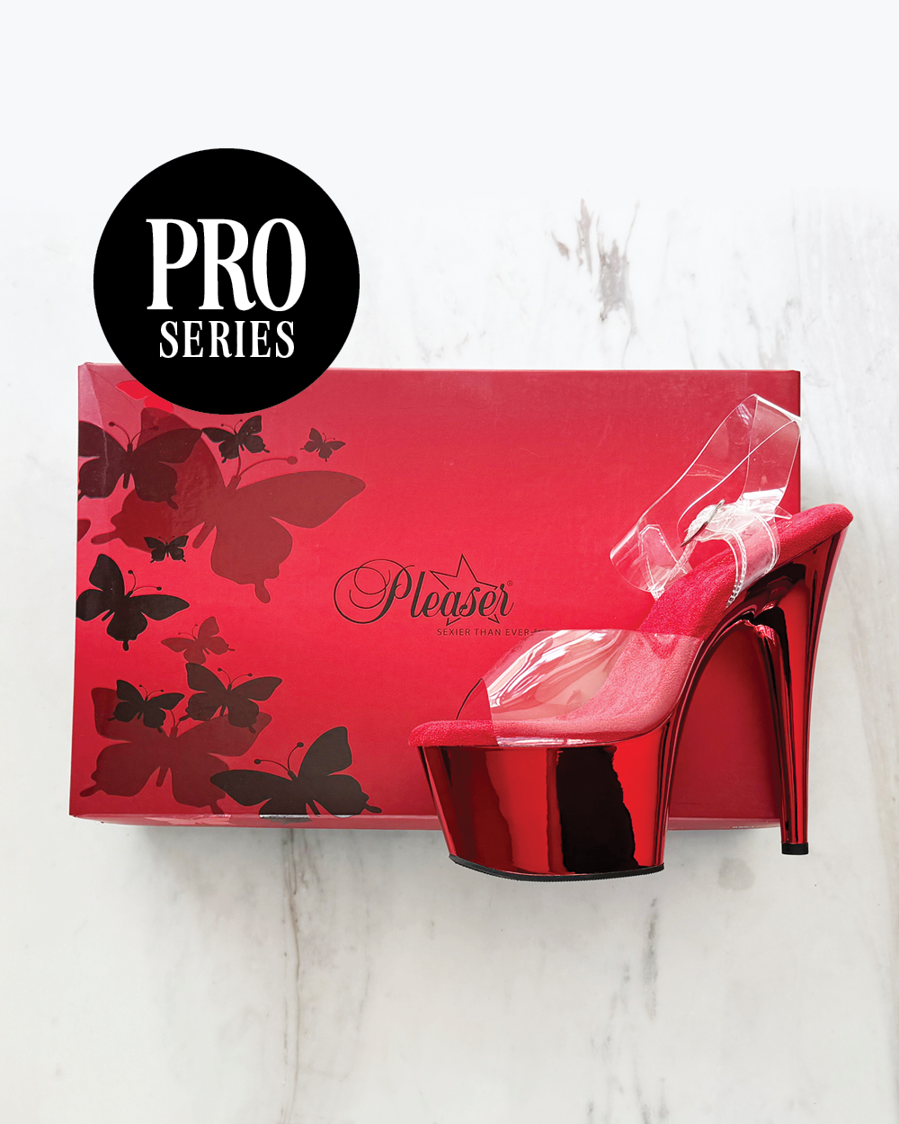 Invisible Heels Protector Pro Series for PLEASER BRAND – Adore Sandals, Open toe Boots