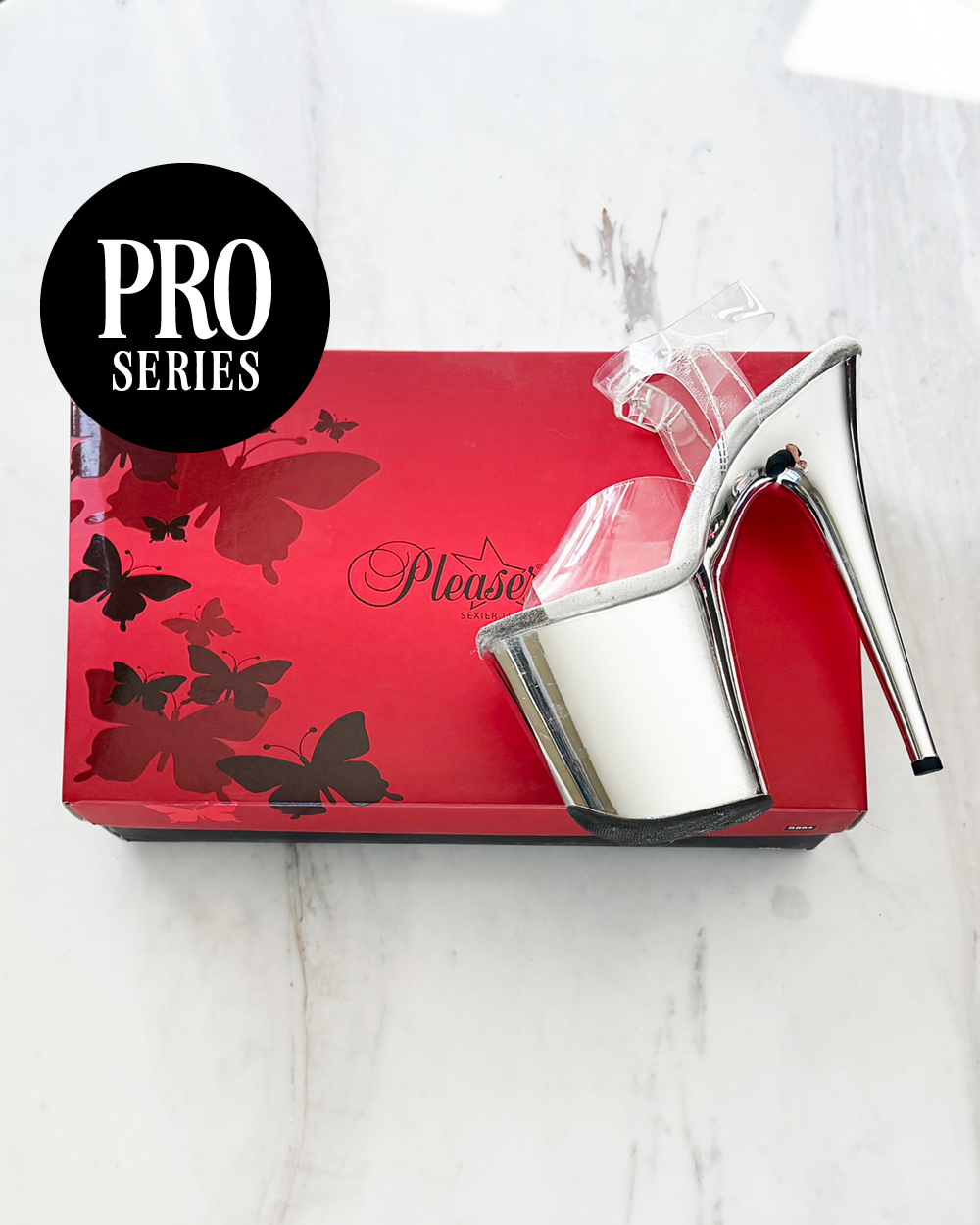 Invisible Heels Protector Pro Series for PLEASER BRAND – Flamingo Series