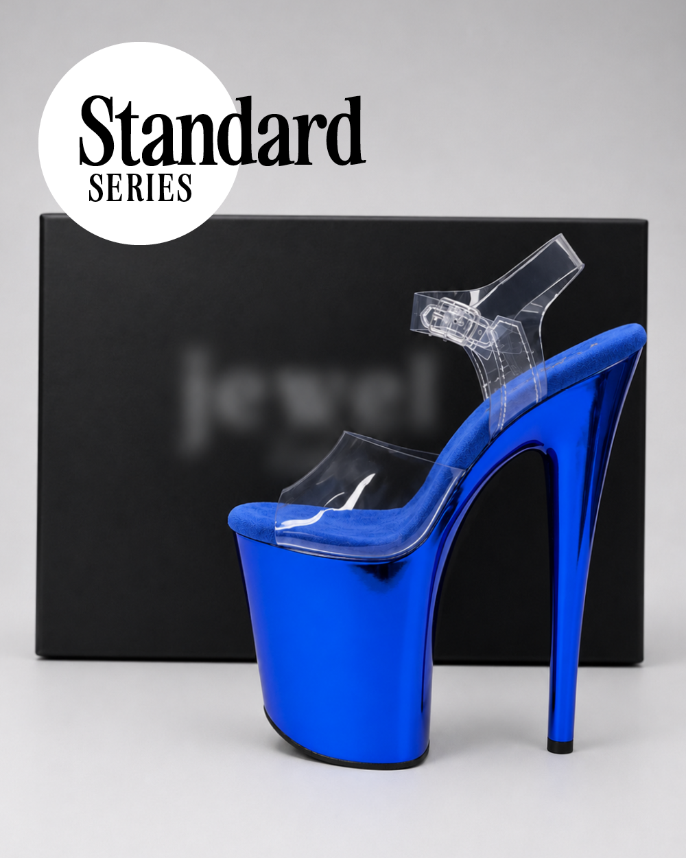 Invisible Heels Protector Standard Series Compatible with Jewel Heels 9" Sandals