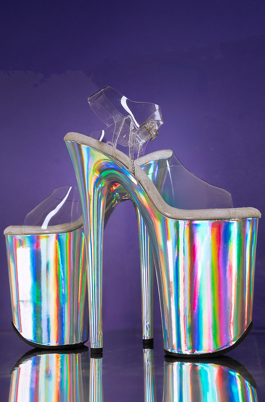 Disco Unicorn – Holographic SKINS for Pleaser Infinity 9"